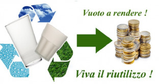 In Italia da 10 ottobre 2017 tornerà il Vuoto a rendere per bottiglie di acqua minerale e birra. Chi ci guadagnerà? Ecco le prime informazioni comunicate dal Ministero dell'Ambiente.