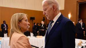 Giorgia Meloni incontra Joe Biden alla Casa Bianca
