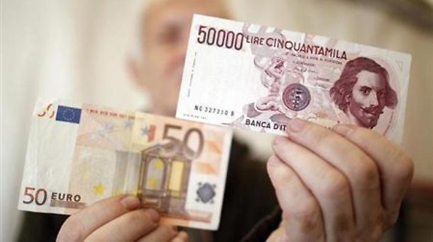 Cambio lira in euro, norma illegittima