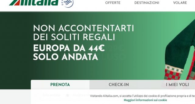 Ecco le nuovissime offerte Alitalia 