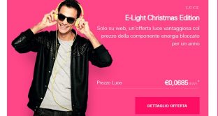 Arrivano le offerte natalizie di Enel Energia Mercato Libero per la casa: E-Light Luce e Gas Christmas Edition.