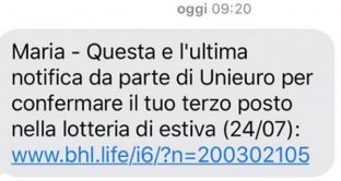 La Polizia Postale online invita a prestare attenzione all'ultimo sms truffa estiva ai danni di UniEuro: ecco come funziona e come proteggersi.