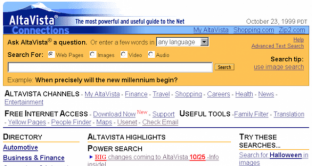 Yahoo! chiude AltaVista, uno dei primi motori di ricerca con cui abbiamo iniziato a scoprire un nuovo modo di recepire informazioni. Marissa Mayer, la nuova CEO di Yahoo!, continua la sua opera di repulisti, con l’obiettivo di contenere le spese e aumentare l’efficienza dei propri servizi. 