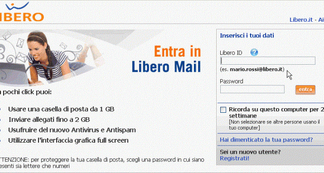 Dopo il blackout di stamane, Libero Mail è tornata attiva e da qualche ora è possibile accedere al servizio di posta elettronica.