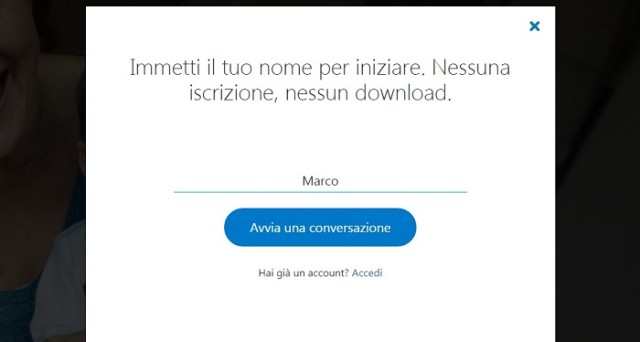 Skype senza account 1