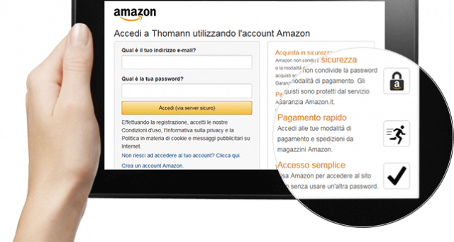 Amazon Pay approda anche in Italia: cos’è e come funziona, perché è ‘sicuro’, quali siti sono convenzionati e il procedimento di attivazione.