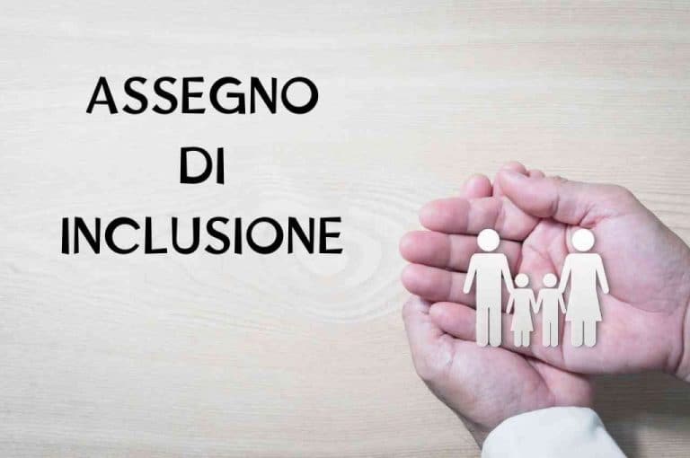 assegno inclusione pagamento ricarica