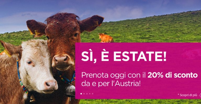 Ecco le novità e le super offerte grazie alle quali si potranno acquistare biglietti low cost con sconti fino al 20% proposti dalle compagnie aeree Ryanair e Wizzair.