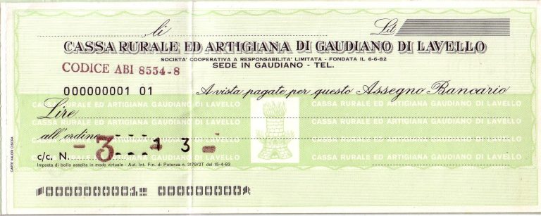 Cos'è un assegno e cosa sono il pagamento tardivo ed il protesto.