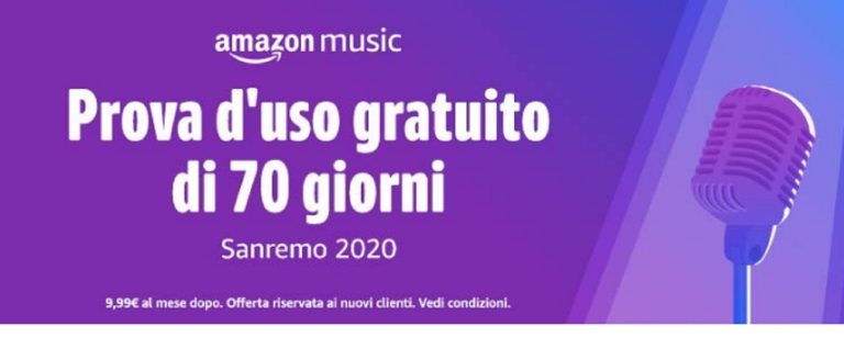Anche Amazon festeggia il Festival della Canzone Italiana che ci sarà dal 4 all'8 febbraio con un grande regalo.