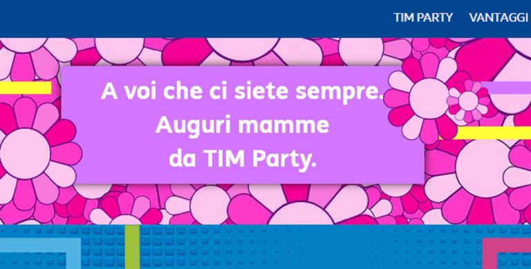 Offerte Tim festa della mamma 2020.