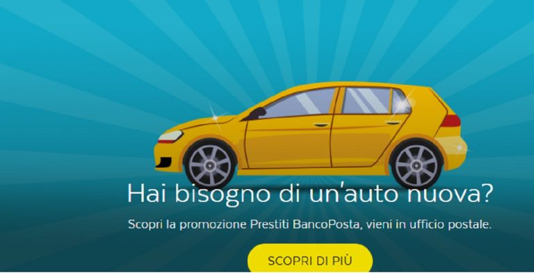 Ecco le super promozioni prestito BancoPosta Auto grazie alle quali sarà possibile acquistare un automobile sia essa nuova che usata.