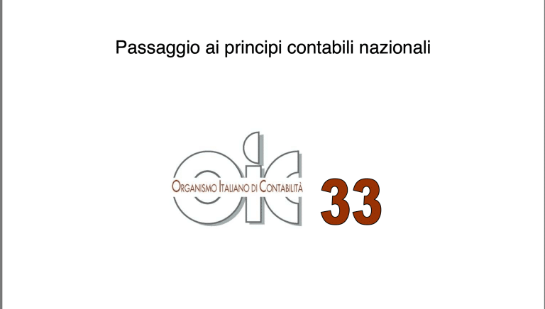 È stato reso pubblico il nuovo principio contabile OIC 33. Vediamo meglio di cosa si tratta.