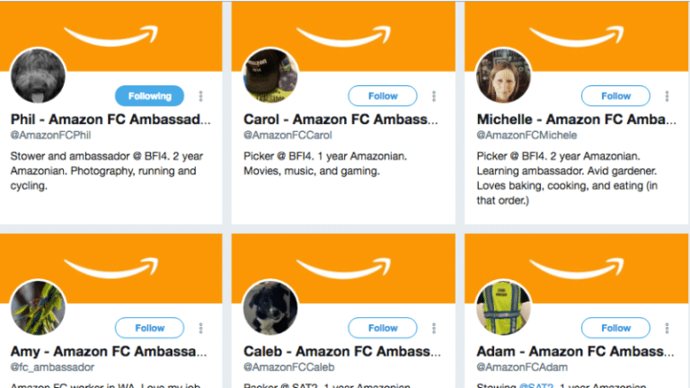 Amazon offrirebbe dei benefits ad alcuni dipendenti che su Twitter si prestano a difendere il colosso in merito alle condizioni di lavoro.