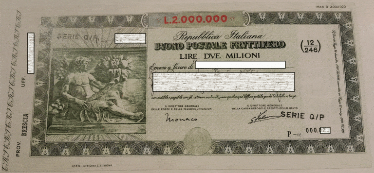 Buoni fruttiferi postali