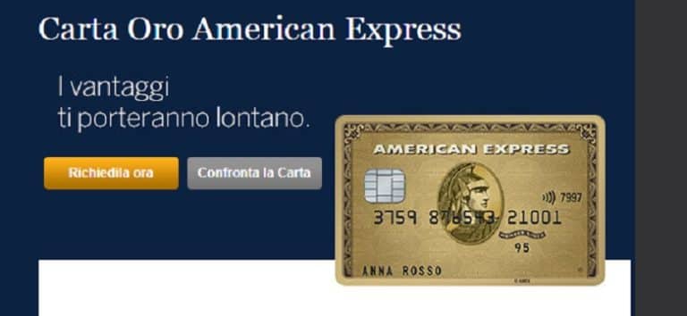 Ecco bonus e caratteristiche principali a confronto di Carta Oro American Express e carta Blu.