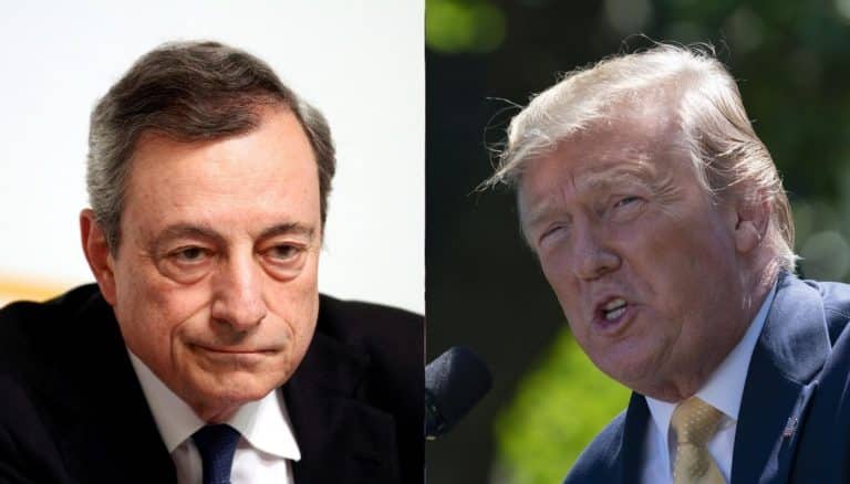 L'allentamento monetario annunciato ieri dal governatore BCE, Mario Draghi, punta alla svalutazione dell'euro per sostenere inflazione ed export. E l'America di Trump promette già "guerra".