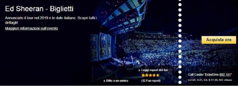 Sold out per i biglietti per il concerto di Milano e Roma di Ed Sheeran: oggi 1° ottobre 2018 arrivano quelli per Firenze in anteprima.