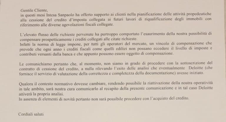 cessione-credito-110-rifiutata