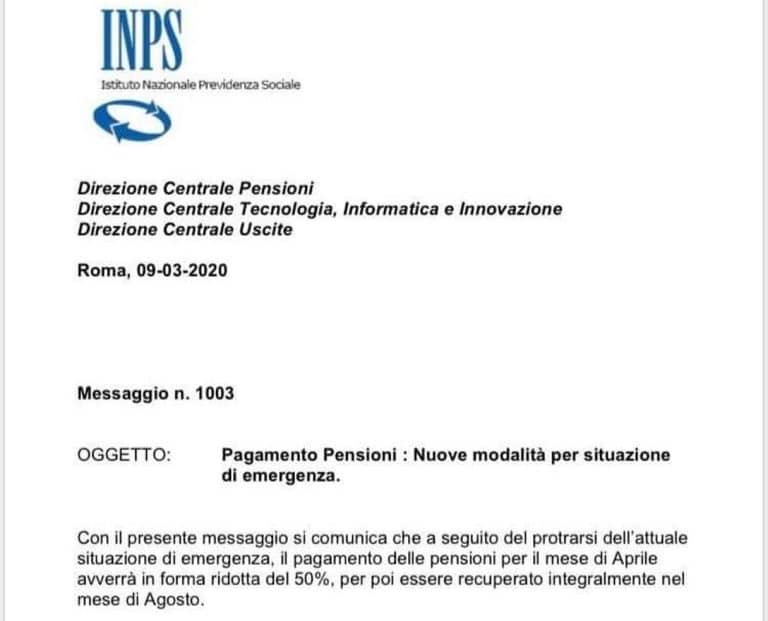 Pensioni di aprile: il finto messaggio Inps spaventa. Ci saranno cambiamenti su importo e modalità di erogazione?
