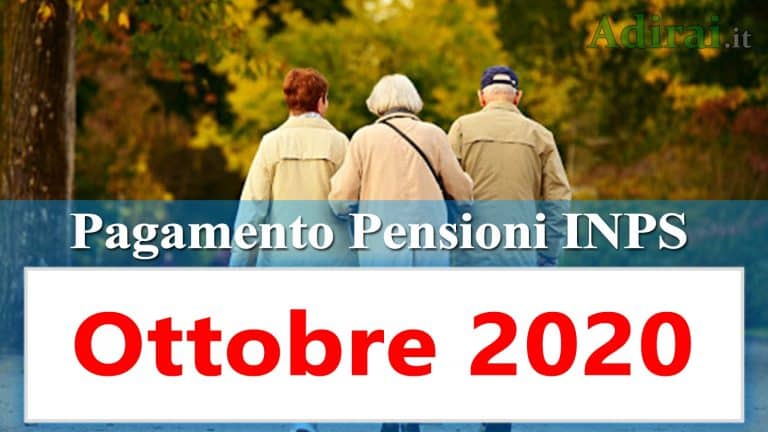 Inizia questa settimana in Posta il pagamento delle pensioni di ottobre, anticipate rispetto alla data bancabile. Il calendario e l’ordine alfabetico predisposto dall’Inps.