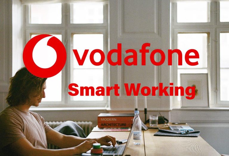 Sottoscritto accordo coi sindacati sullo smart working. Dipendenti Vodafone al lavoro da casa per l’80% del tempo. Previsti anche i ticket restaurant.