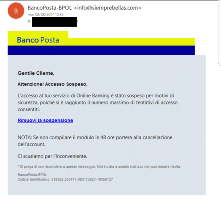 La truffa del conto Bancoposta bloccato: attenzione agli accessi online.