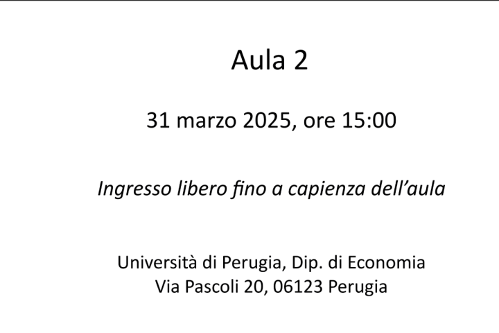 Workshop su criptovalute all'Università di Perugia