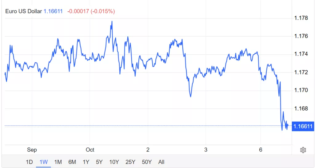 Euro giù sulla crisi in Francia