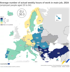 Orario di lavoro in Europa