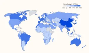 Offerta monetaria nelle varie aree del pianeta