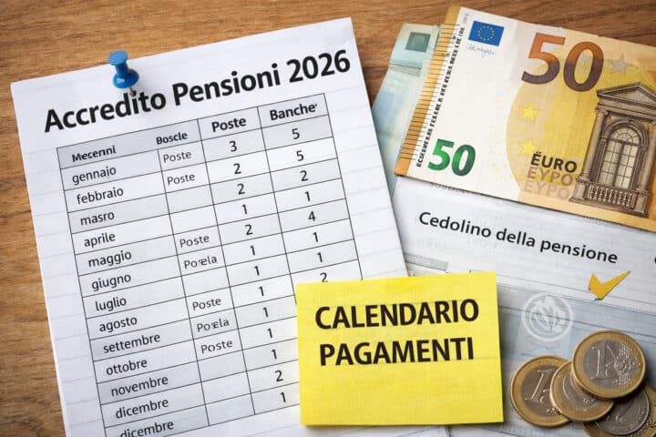 accrediti pensione 2026