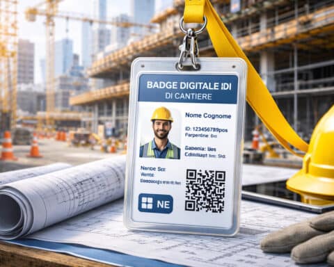 badge digitale di cantiere