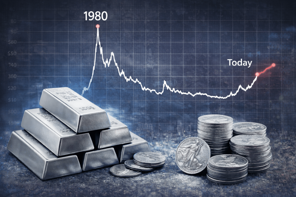L'argento è da record, ma non al netto dell'inflazione