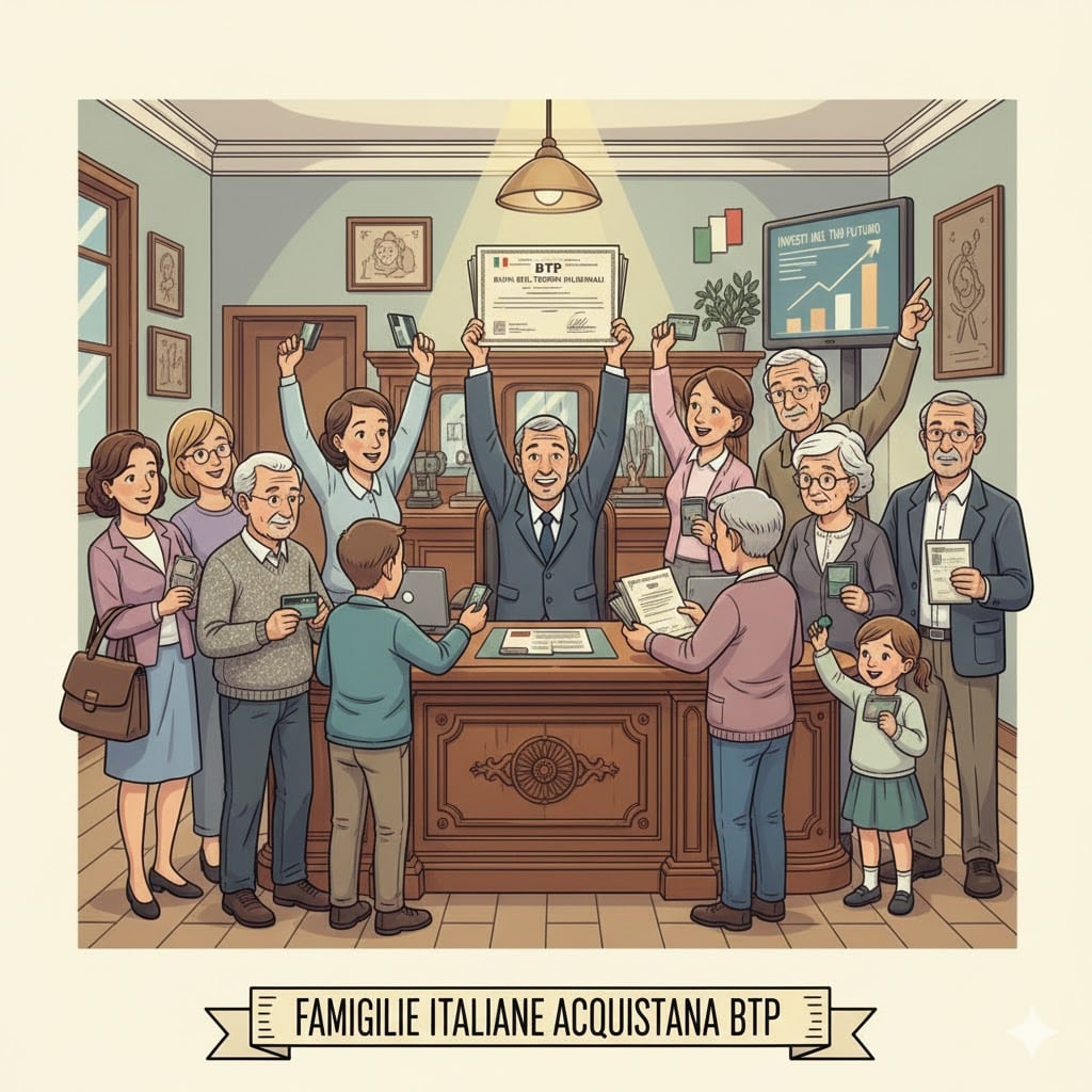 Famiglie si buttano sui BTp