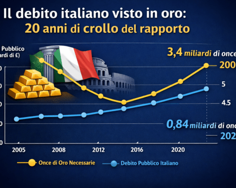Debito pubblico italiano in oro