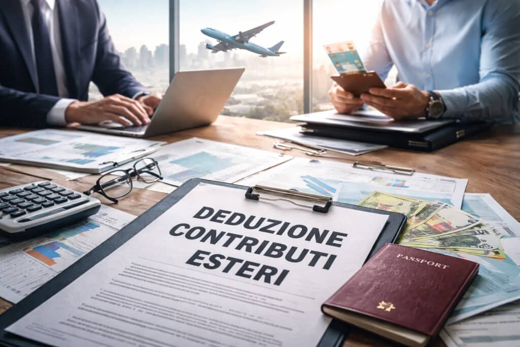 deduzione contributi esteri