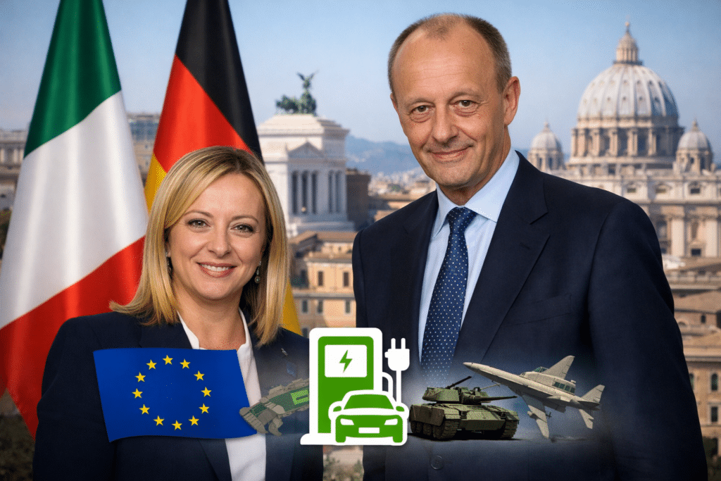 Tra Meloni e Merz è asse