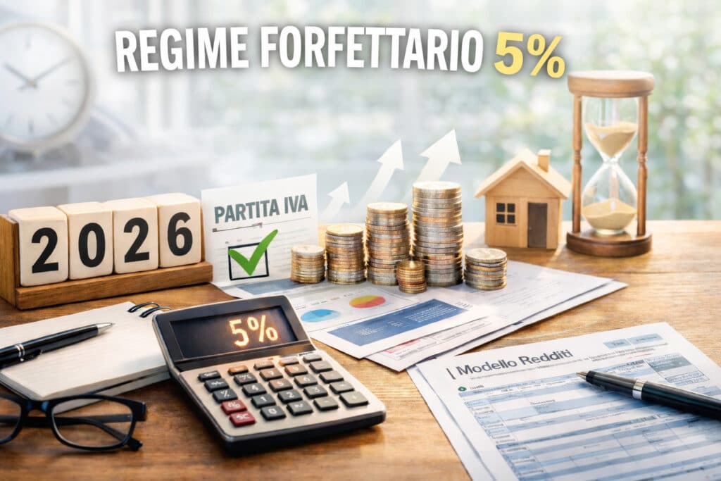 regime forfettario 5 per cento