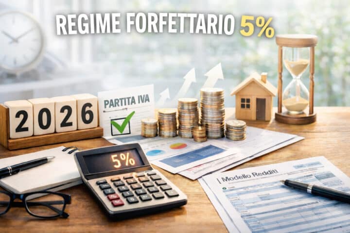 regime forfettario 5 per cento