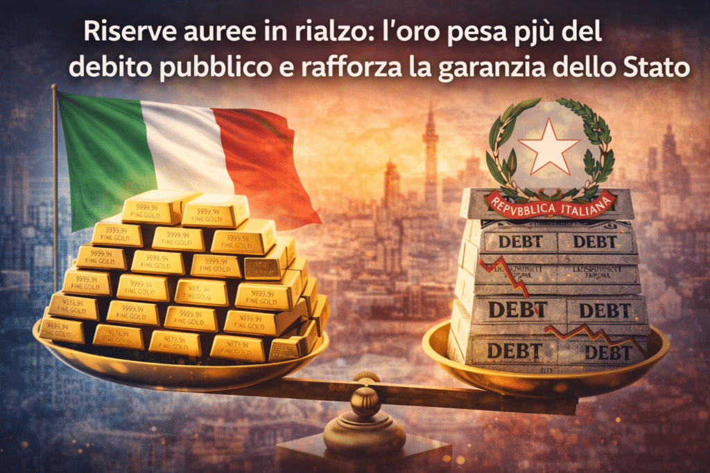 Riserve Banca d'Italia e debito pubblico