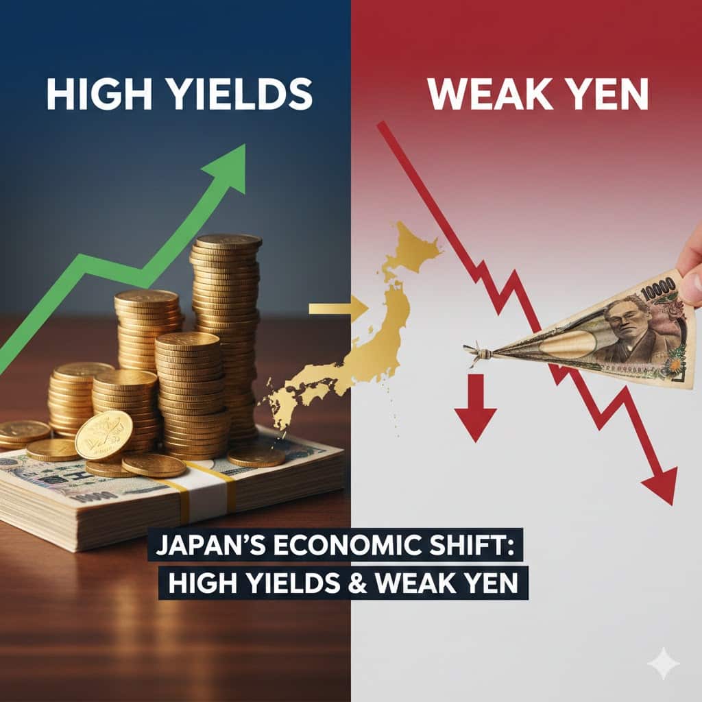 Tassi su o cambio giù in Giappone