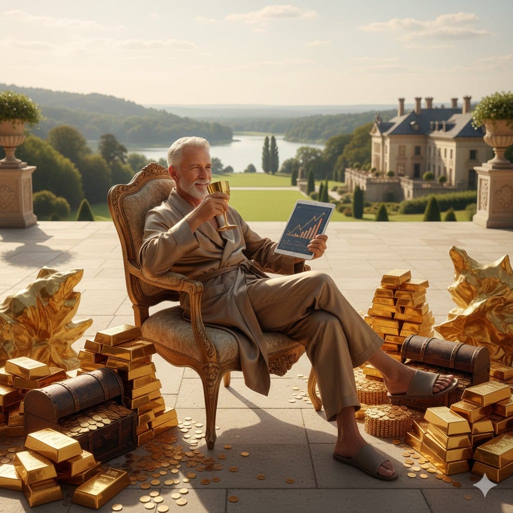 Vivere di rendita finanziaria grazie all'oro?