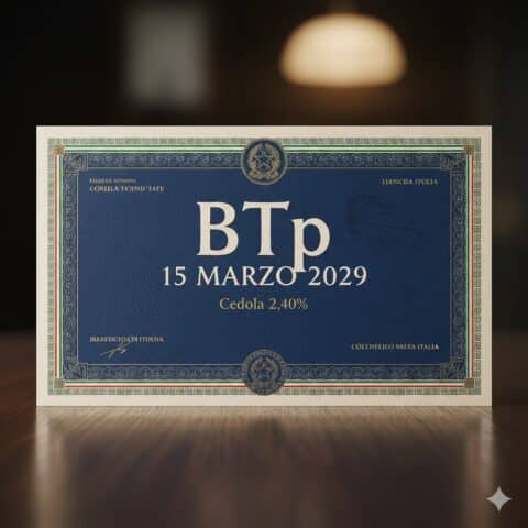 BTp marzo 2029 in asta