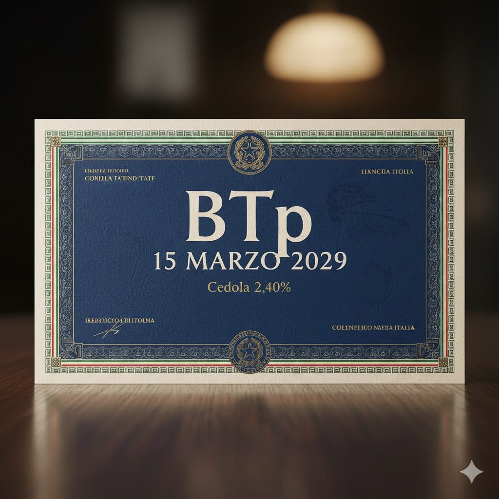 BTp marzo 2029 in asta