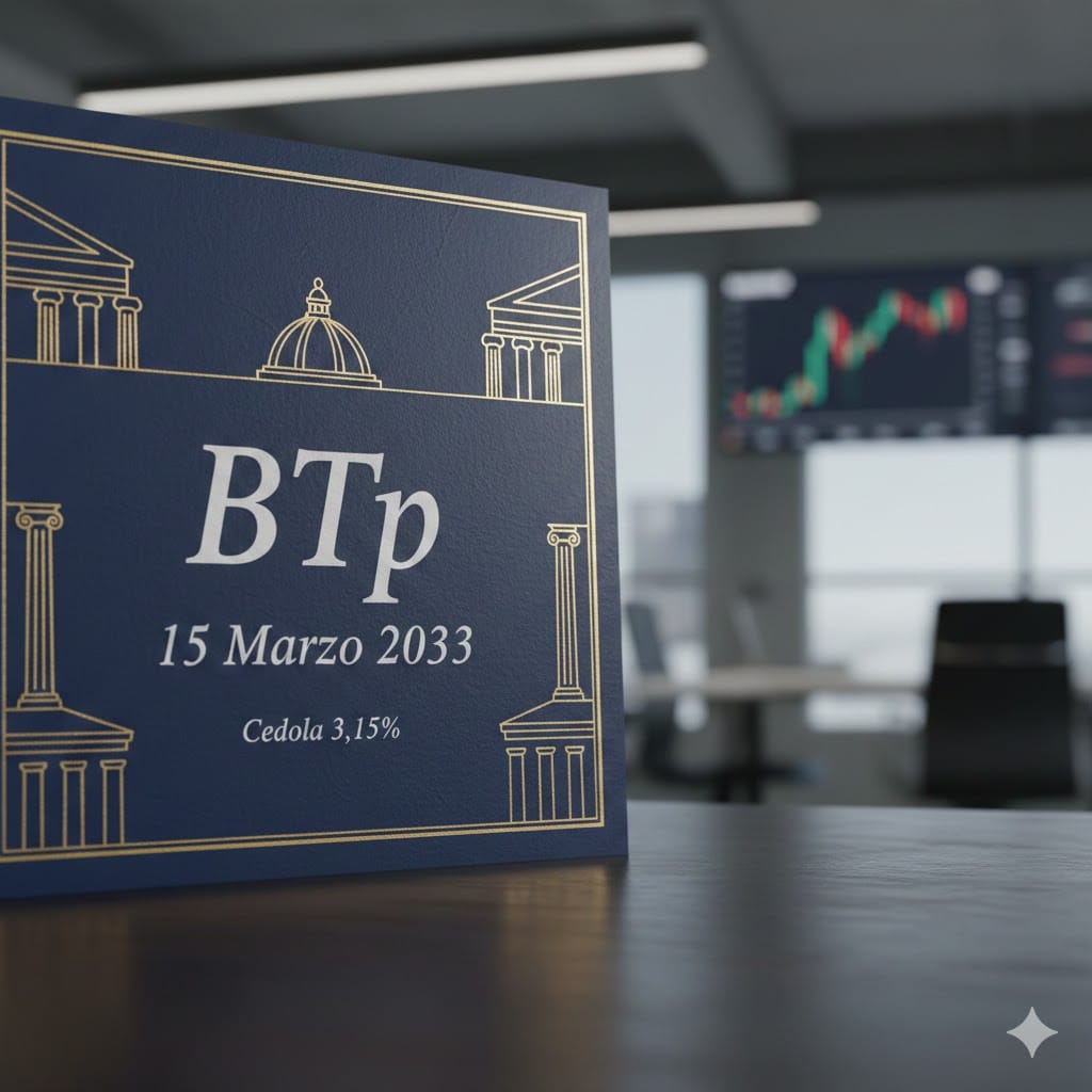 BTp marzo 2033 in asta