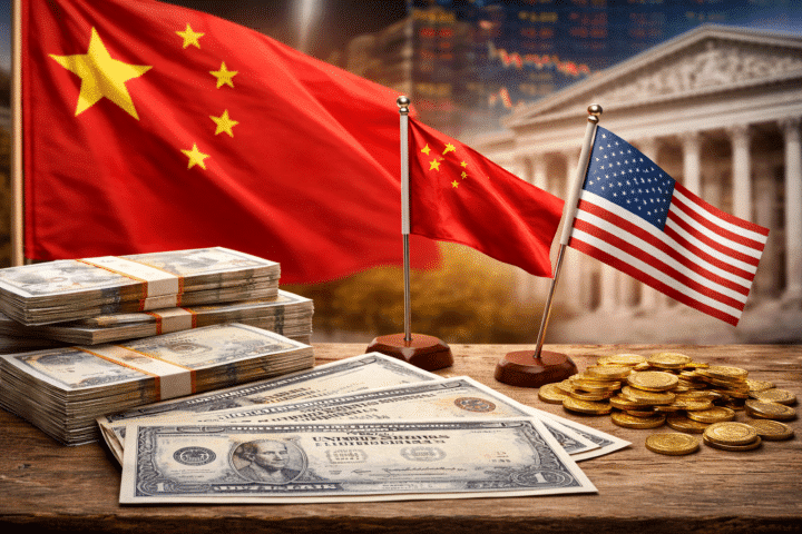 Cina scarica Treasury USA per oro