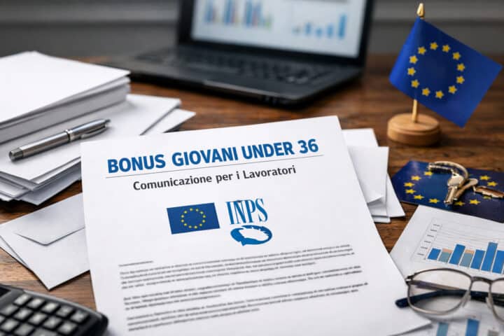 comunicazione a lavoratori bonus giovani under 36