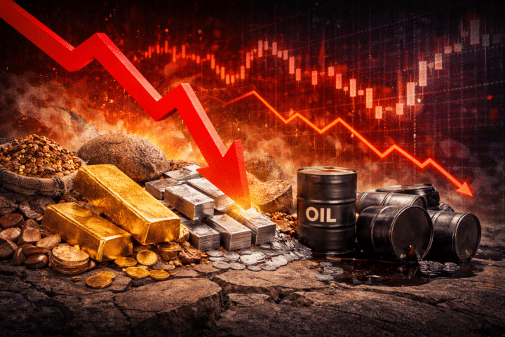 Crollo delle materie prime