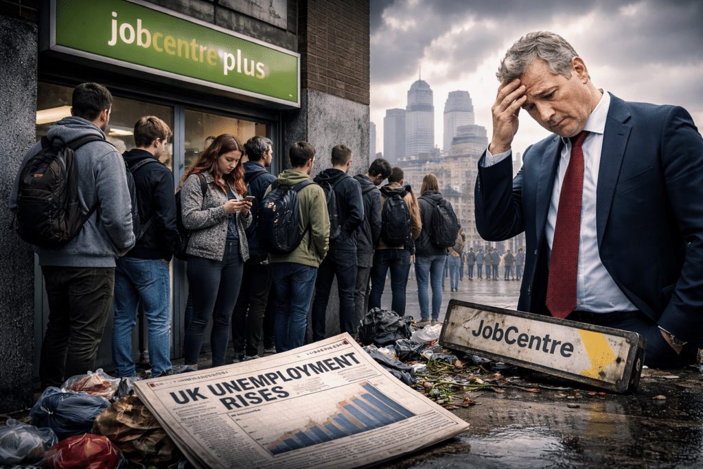 Disoccupazione UK in rialzo